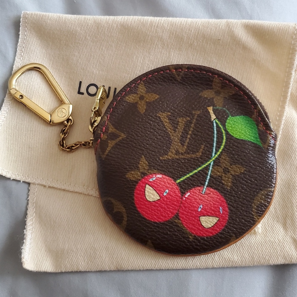 Authentic Louis Vuitton cherry round coin purse